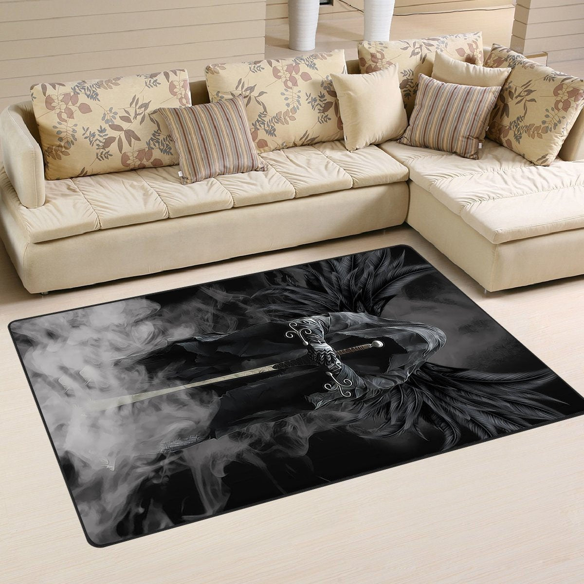 Skull Area Rug 00653 Home Decor Bedroom Living Room Decor