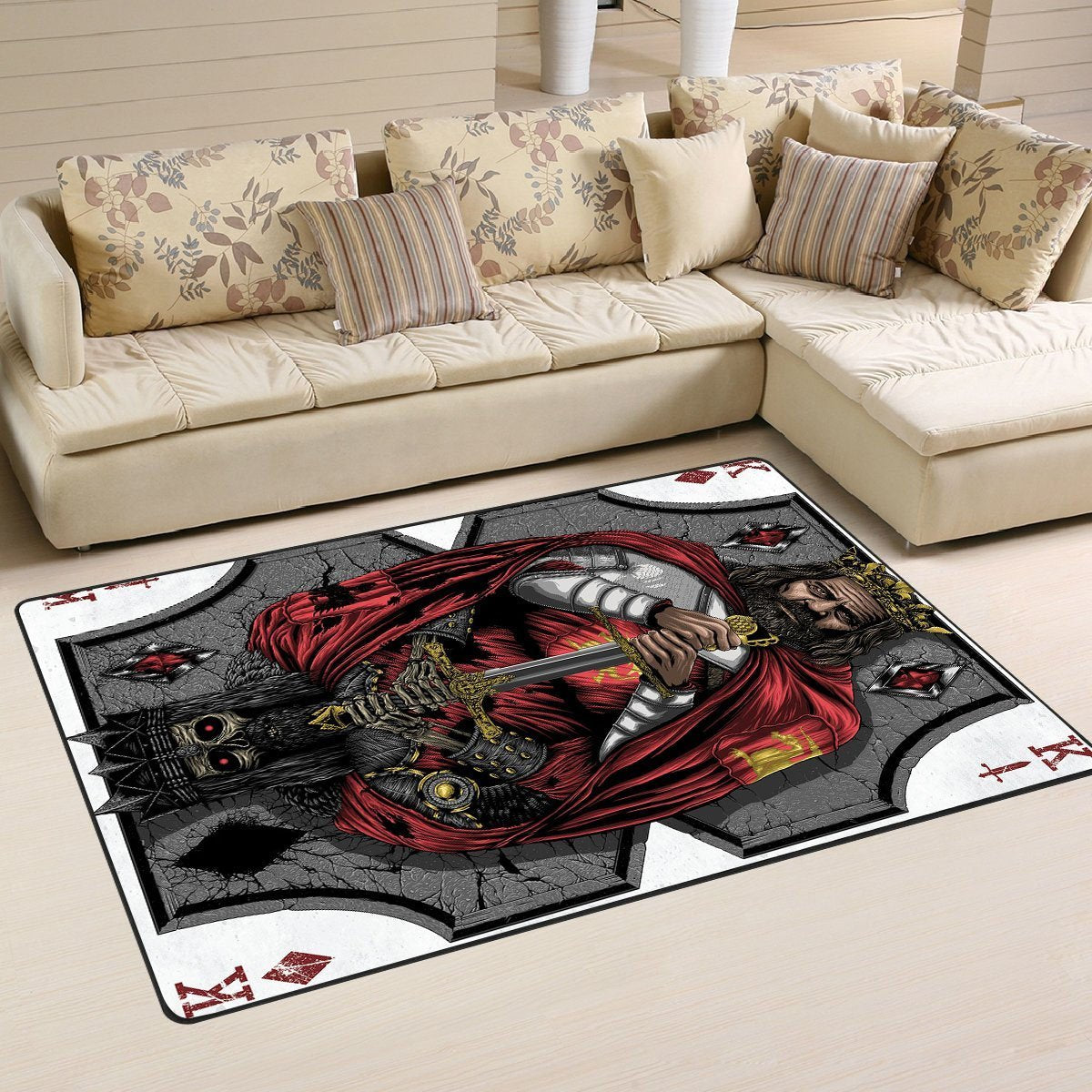 Skull Area Rug 00654 Home Decor Bedroom Living Room Decor