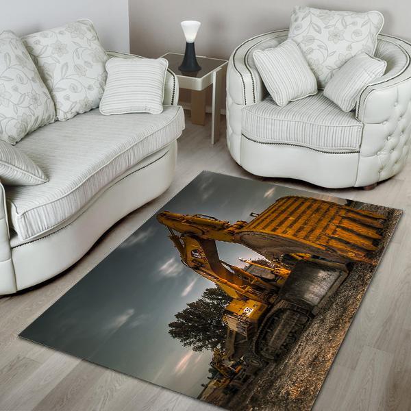 Heavy Equipment Area Rug 01910 Home Decor Bedroom Living Room Decor