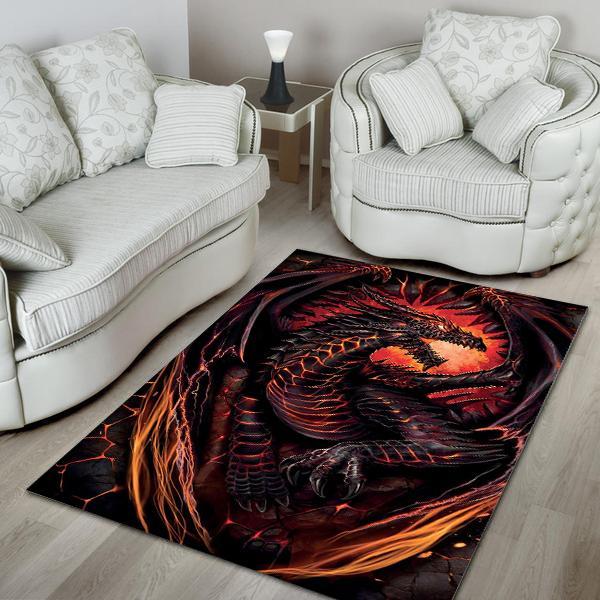 Dragon Area Rug 01932 Home Decor Bedroom Living Room Decor