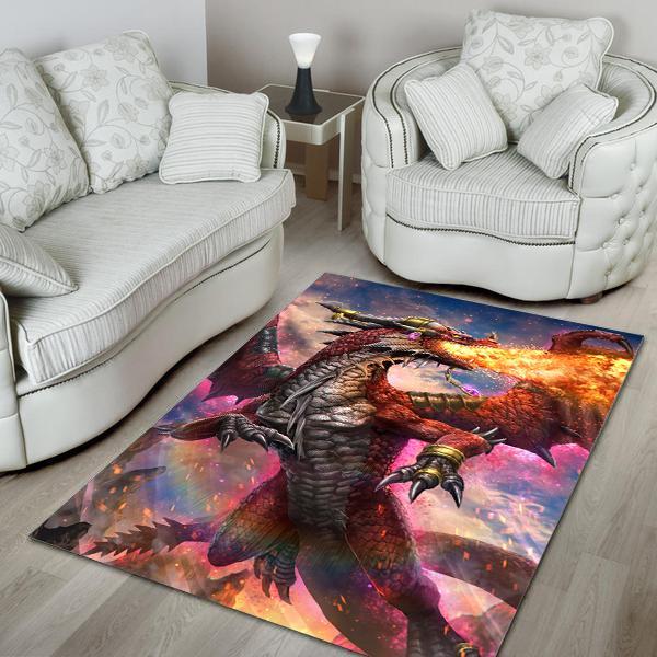 Dragon Area Rug 01948 Home Decor Bedroom Living Room Decor