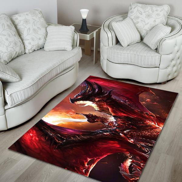 Dragon Area Rug 02067 Home Decor Bedroom Living Room Decor