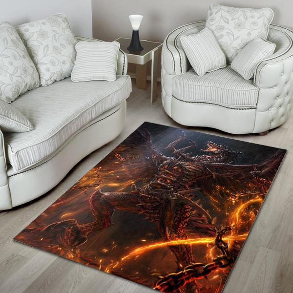 Dragon Area Rug 02102 Home Decor Bedroom Living Room Decor