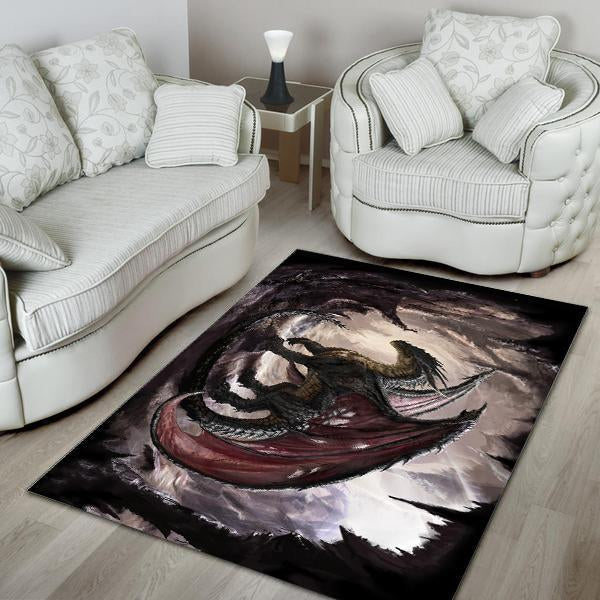 Dragon Area Rug 02134 Home Decor Bedroom Living Room Decor