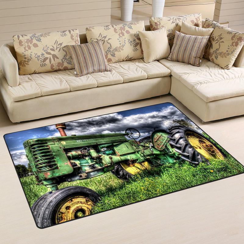 Heavy Equipment Area Rug 02147 Home Decor Bedroom Living Room Decor