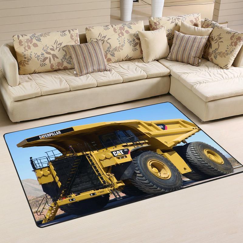 Heavy Equipment Area Rug 02239 Home Decor Bedroom Living Room Decor