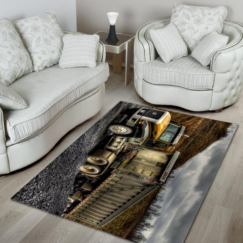 Heavy Equipment Area Rug 02481 Home Decor Bedroom Living Room Decor