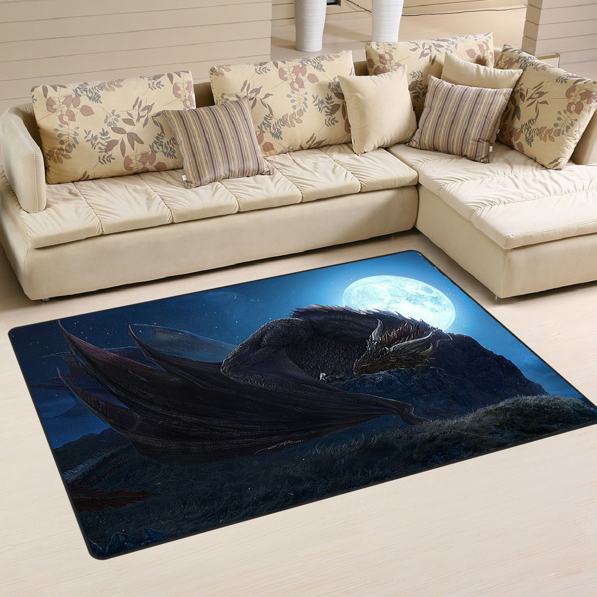 Dragon Area Rug 02949 Home Decor Bedroom Living Room Decor