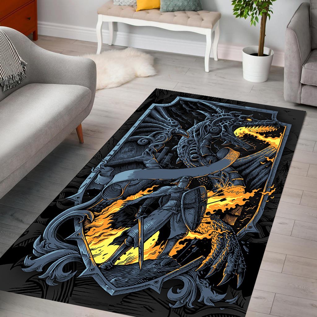 Dragon Area Rug 03725 Home Decor Bedroom Living Room Decor