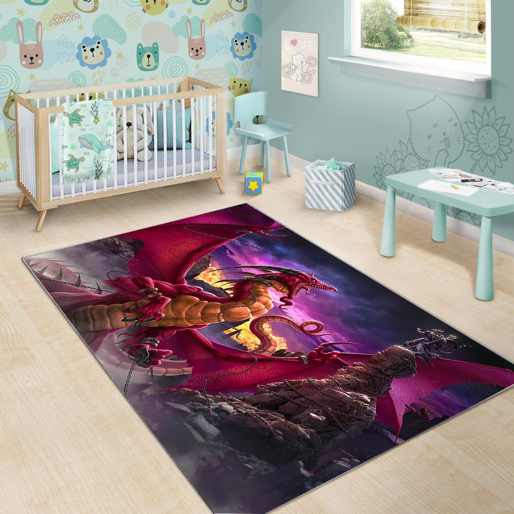 Dragon Area Rug 04048 Home Decor Bedroom Living Room Decor