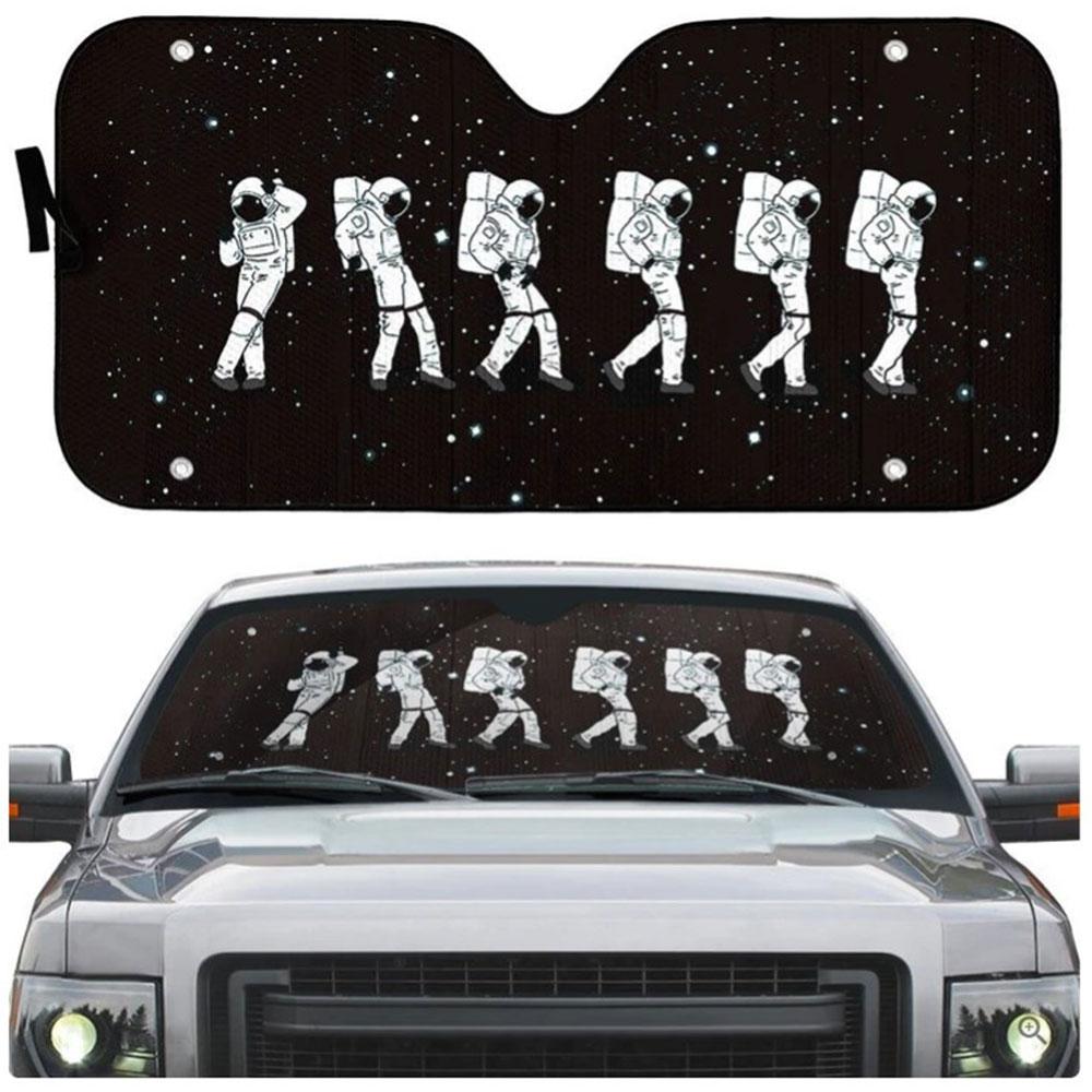 Crotch Grab Moon Walk Astronaut Car Auto Sun Shades Windshield Accessories Decor Gift