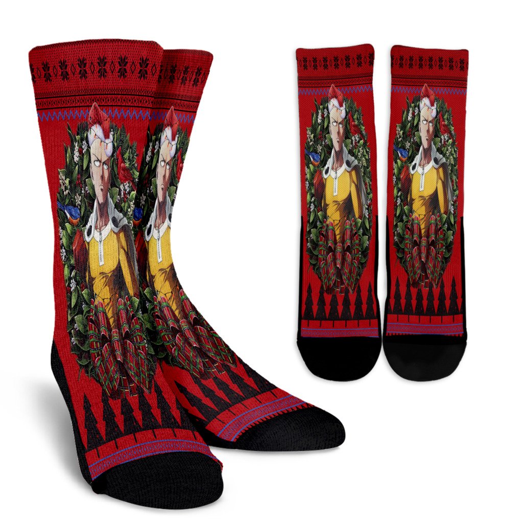 Ugly Christmas One Punch Man Yusuke Murata Anime Noel Socks Perfect Christmas Gift