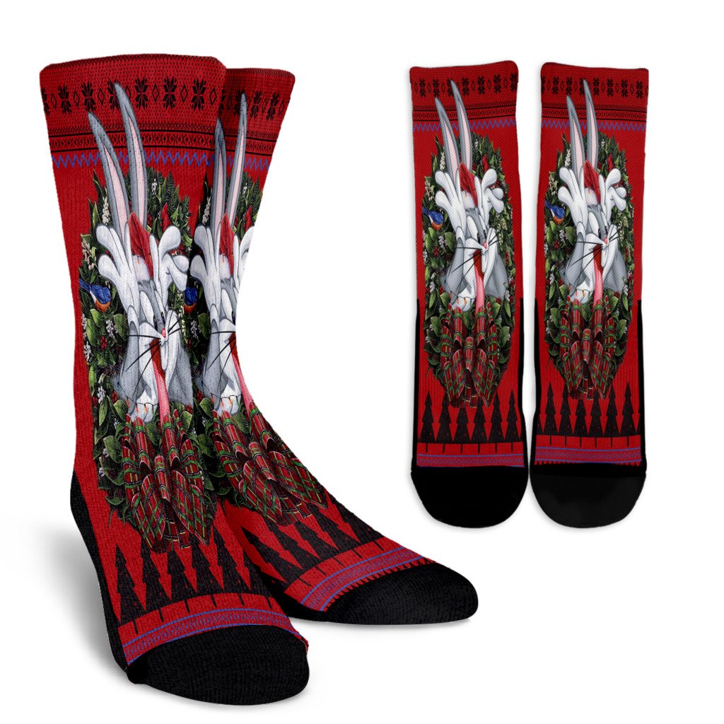 Ugly Christmas Bugs Bunny Noel Socks Perfect Christmas Gift