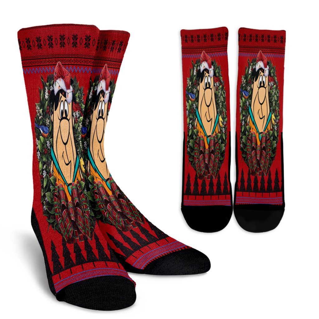 Ugly Christmas Flintstone 2 Noel Socks Perfect Christmas Gift