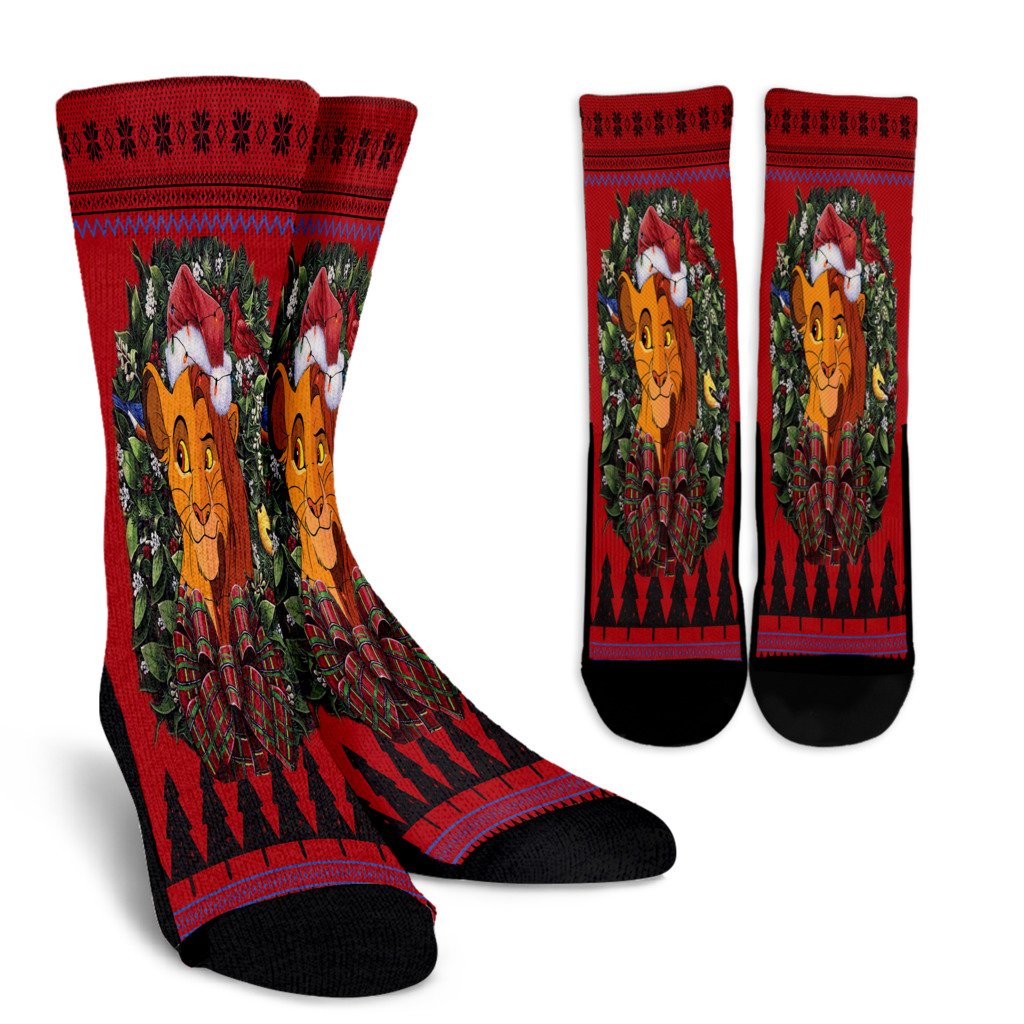 Ugly Christmas Lion King Noel Socks Perfect Christmas Gift