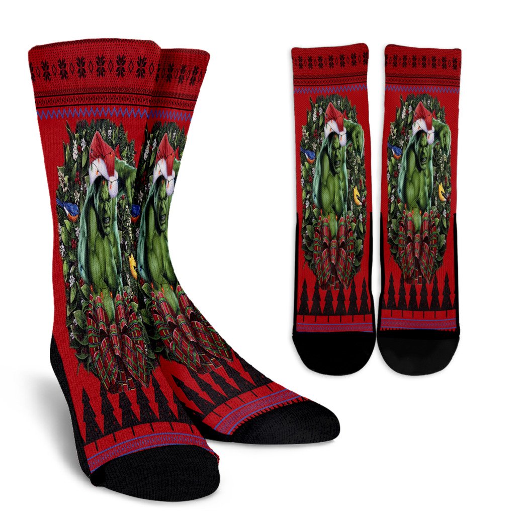 Ugly Christmas Incredible Hulk Noel Socks Perfect Christmas Gift