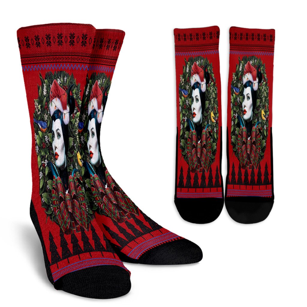 Ugly Christmas Maleficent Noel Socks Perfect Christmas Gift