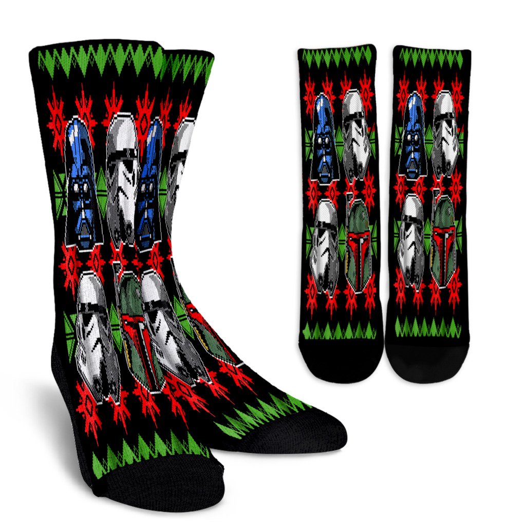 Star Wars Vader Storm Boba Ugly Christmas Sweater Noel Socks Perfect Christmas Gift