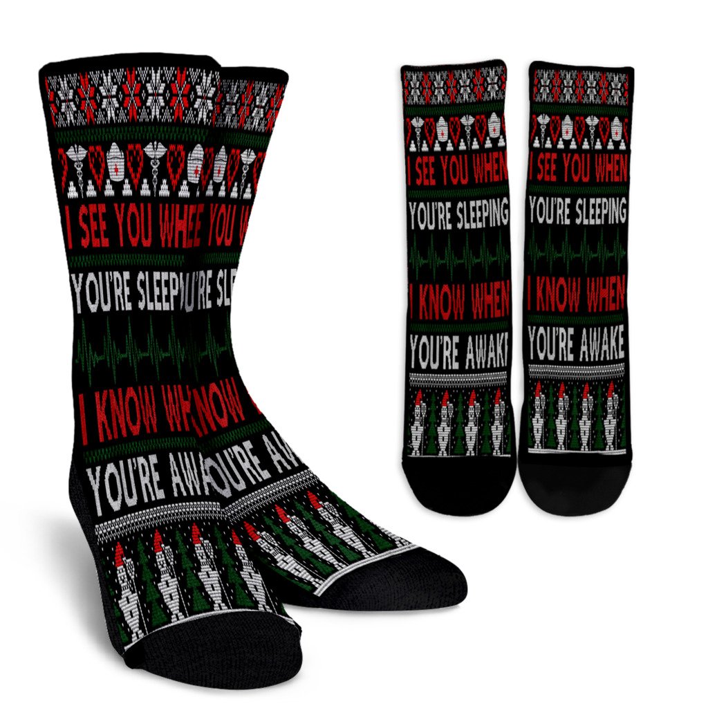 Nurse Doctor Medical Christmas Gift Ugly Xmas Sweater Noel Socks Perfect Christmas Gift