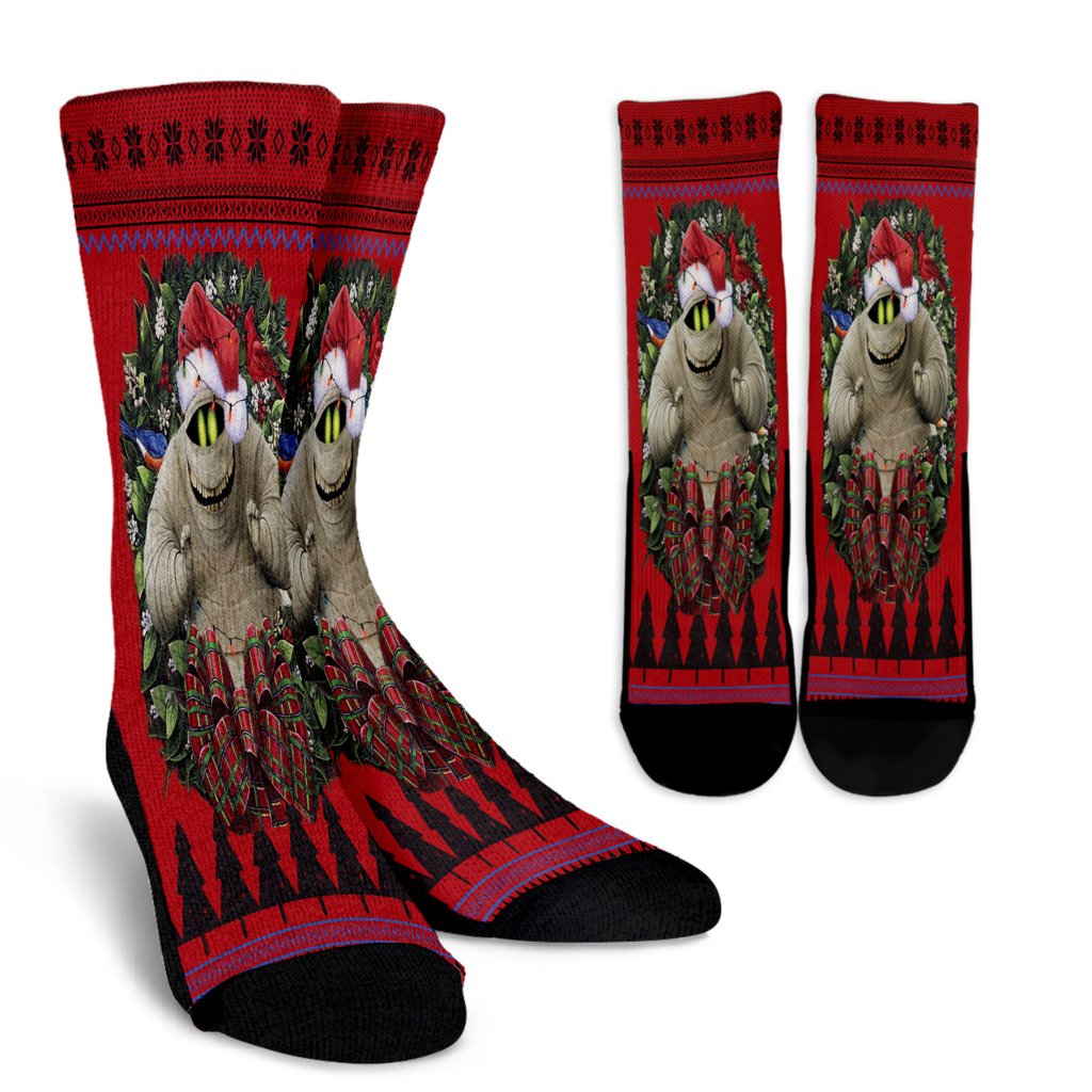 Ugly Christmas Oogie Boogie Nightmare Before Christmas Noel Socks Perfect Christmas Gift