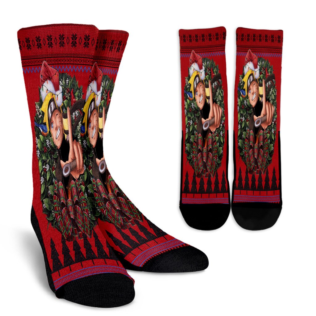 Ugly Christmas Naruto Noel Socks Perfect Christmas Gift