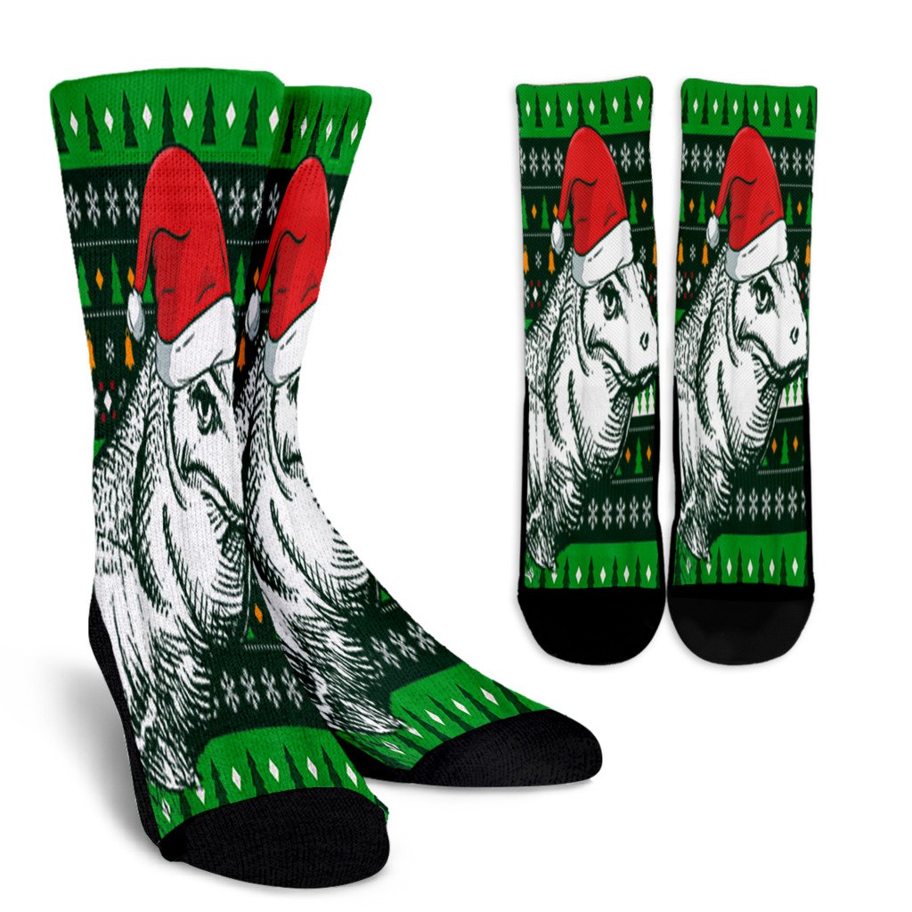 Komodo Dragon Ugly Christmas Noel Socks Perfect Christmas Gift