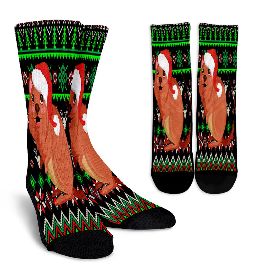 Australian Animal Ugly Christmas Quokka Noel Socks Perfect Christmas Gift