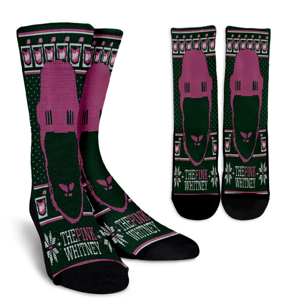 The Pink Whitney Ugly Christmas Sweater Party Hockey Noel Socks Perfect Christmas Gift