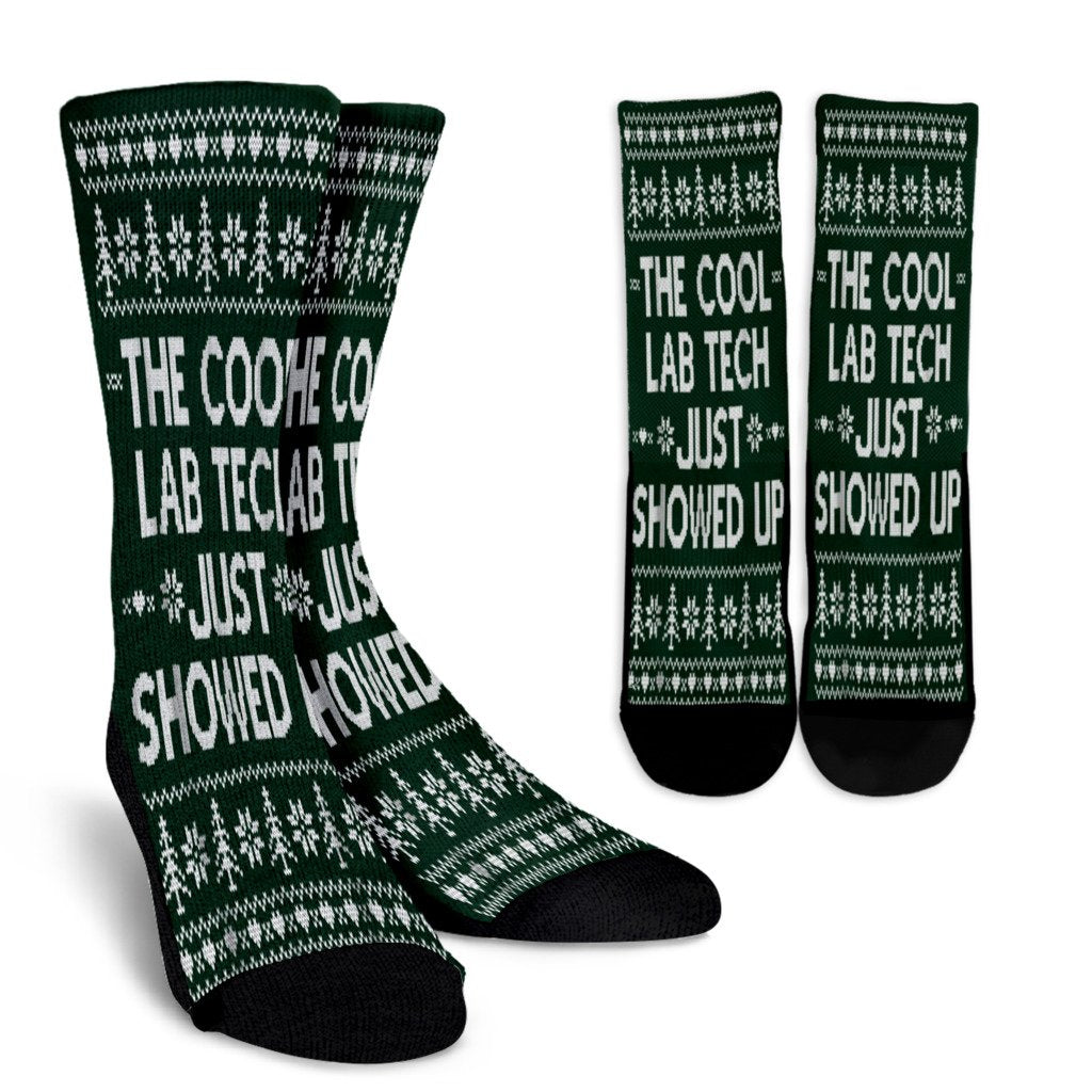 Ugly Christmas Lab Tech Funny Gift Noel Socks Perfect Christmas Gift