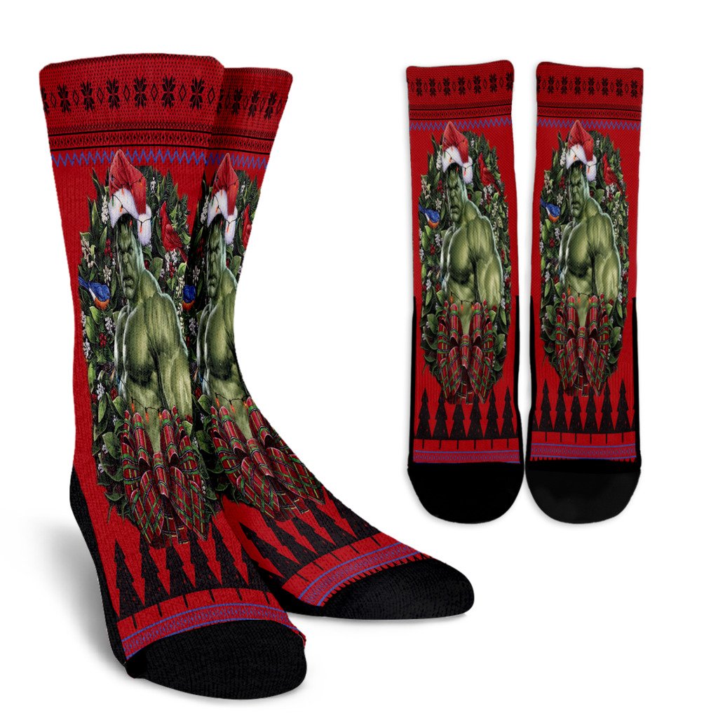 Ugly Christmas Incredible Hulk Noel Socks Perfect Christmas Gift