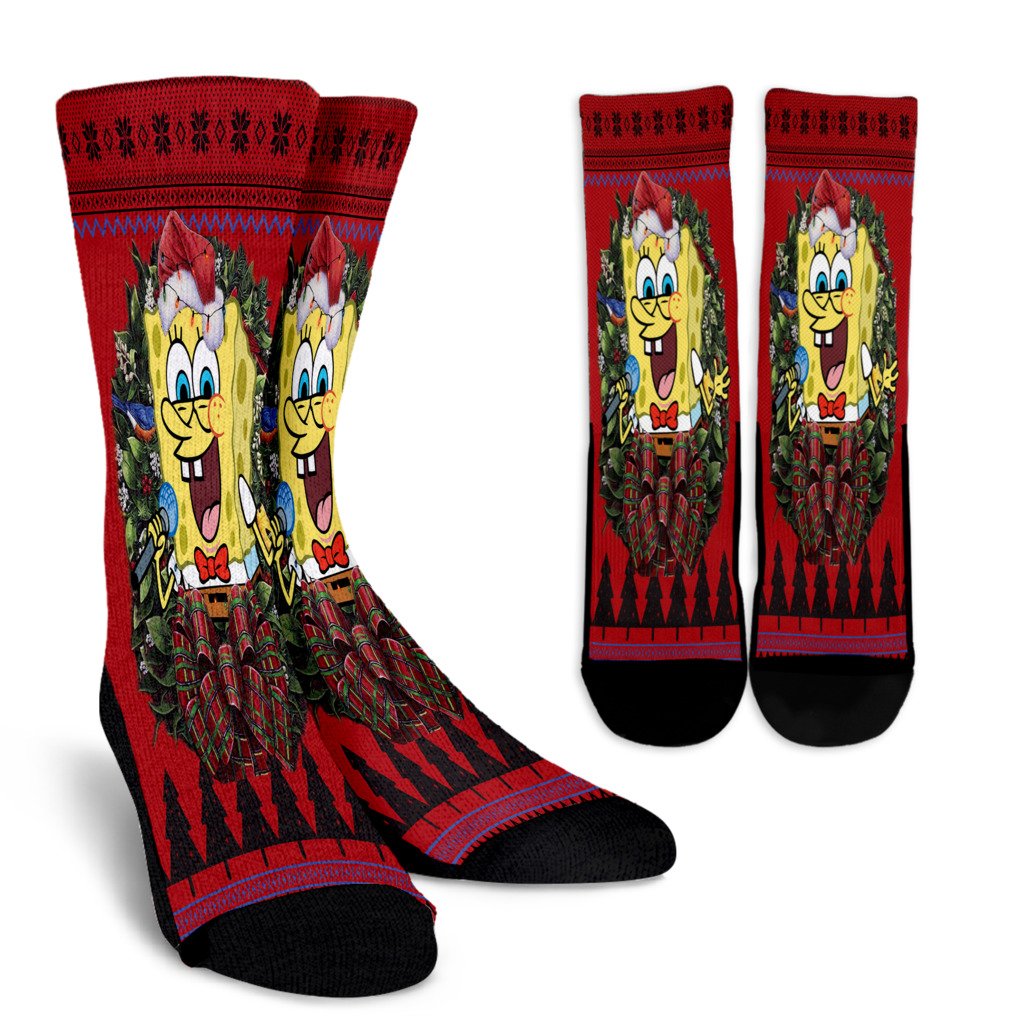 Ugly Christmas Spongebob Squarepants The Broadway Musical Noel Socks Perfect Christmas Gift