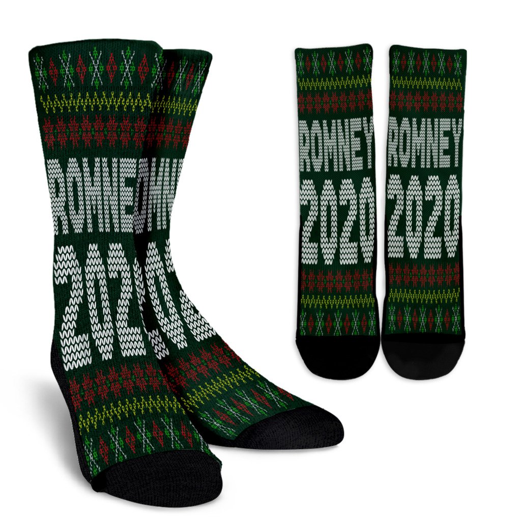 Mitt Romney 2022 Ugly Christmas Conservative Republican Noel Socks Perfect Christmas Gift