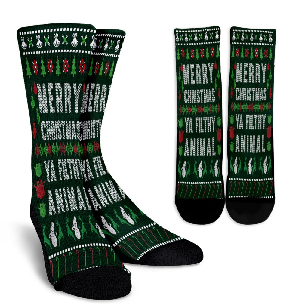 Merry Christmas Funny Filthy Ugly Sweater Animal Noel Socks Perfect Christmas Gift