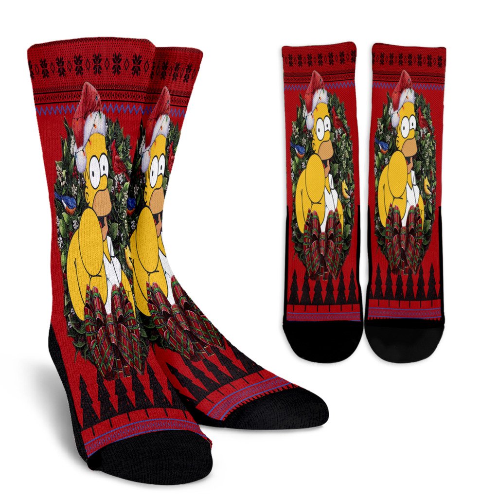 Ugly Christmas Simpsons 1 Noel Socks Perfect Christmas Gift