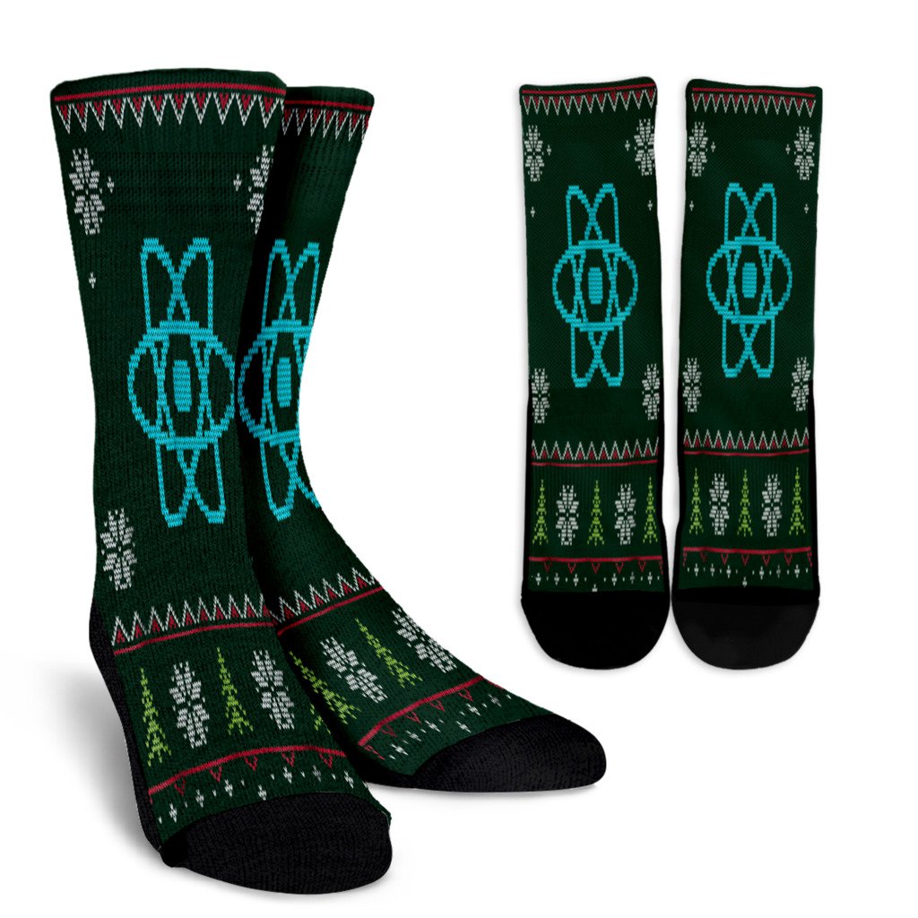 Reactjs Javascript Ugly Sweater Christmas Noel Socks Perfect Christmas Gift