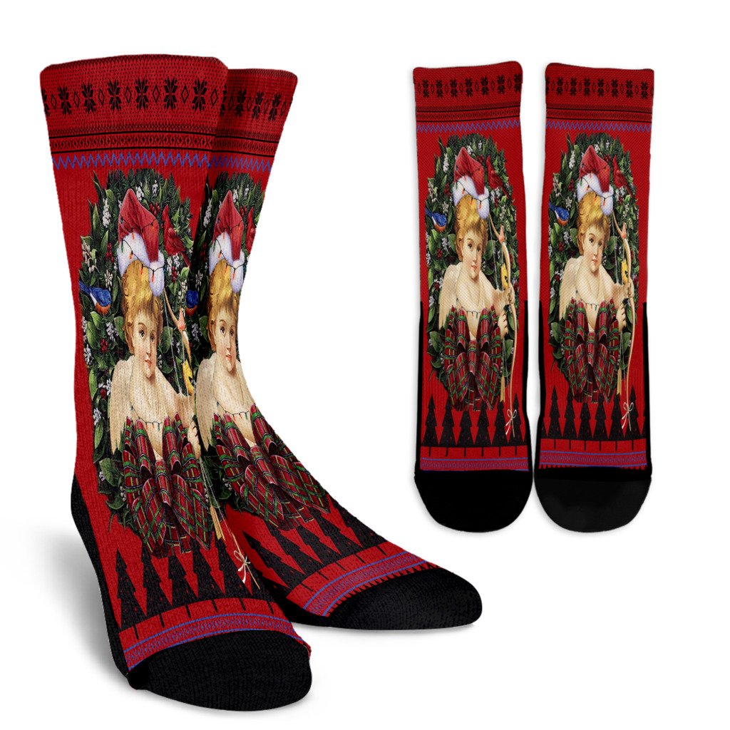 Ugly Christmas Angel 3 Noel Socks Perfect Christmas Gift