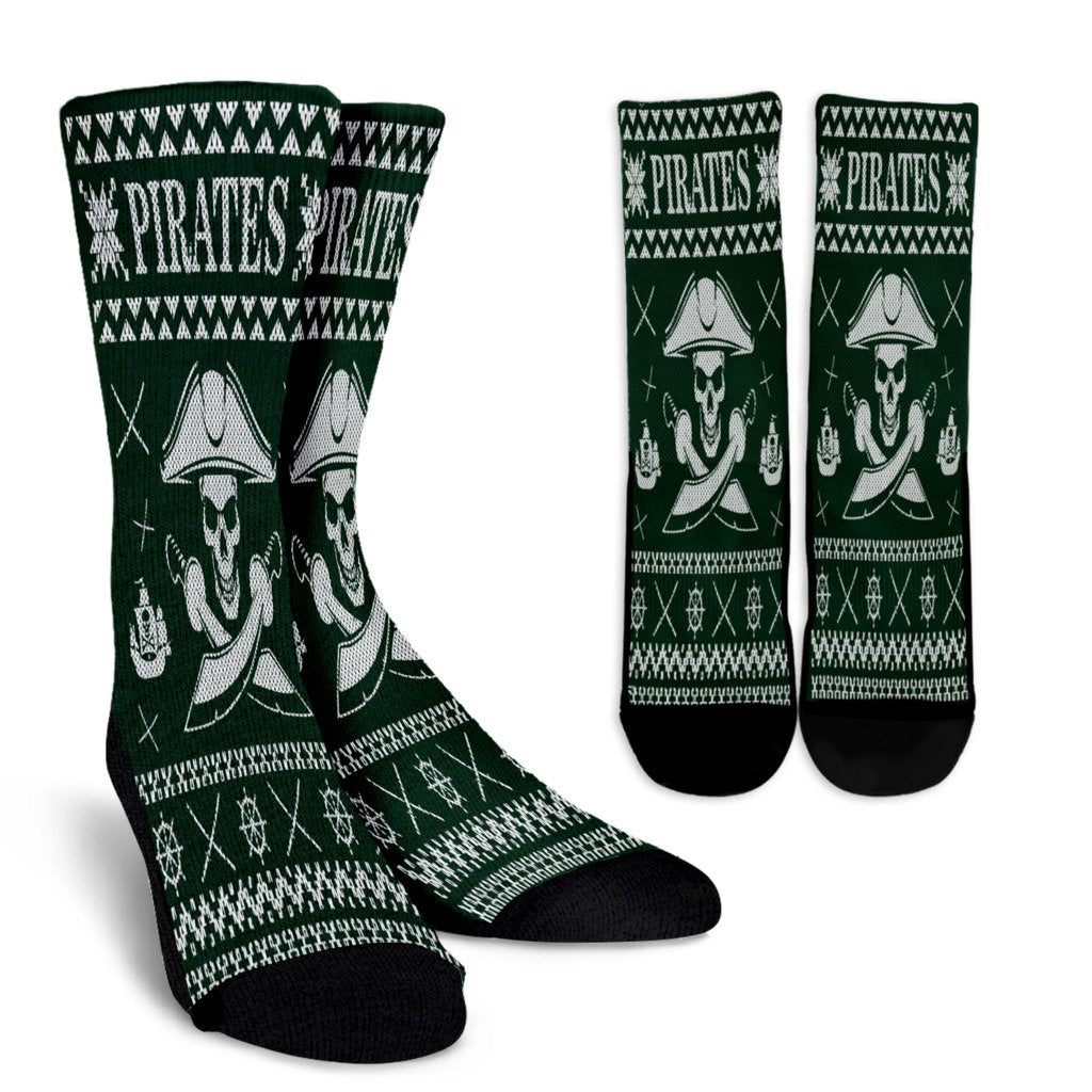 Pirates Ugly Christmas Sweater Style Design Noel Socks Perfect Christmas Gift