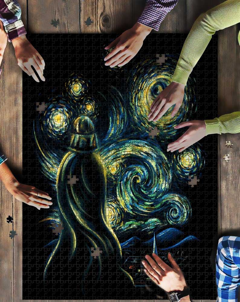 Darth Vader Starry Night Mock Puzzle