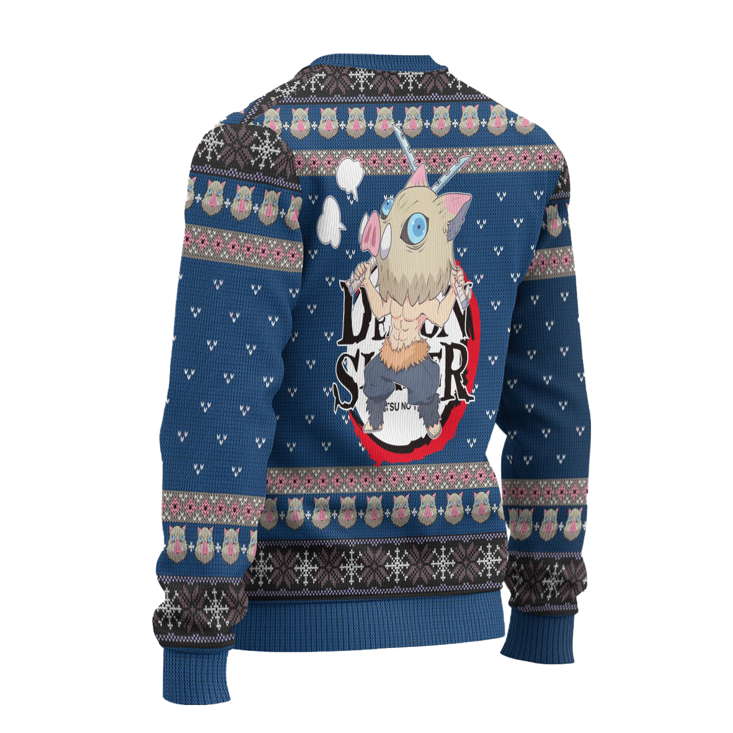 Inosuke Hashibira Demon Slayer Anime Ugly Christmas Sweater Xmas Gift