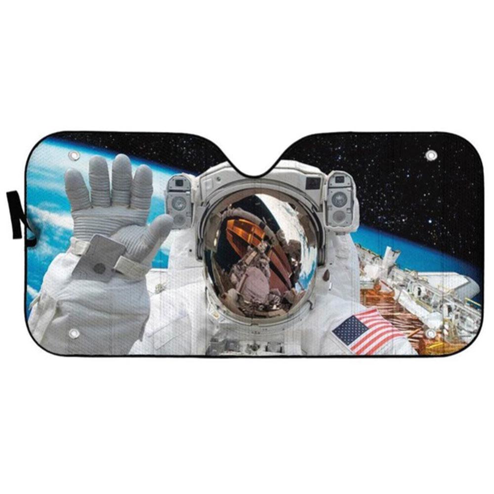 NASA Astronaut Custom Car Auto Sun Shades Windshield Accessories Decor Gift