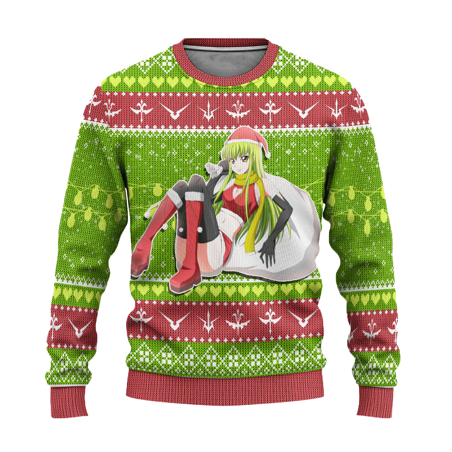 C.C. Anime Ugly Christmas Sweater Custom Code Geass Xmas Gift