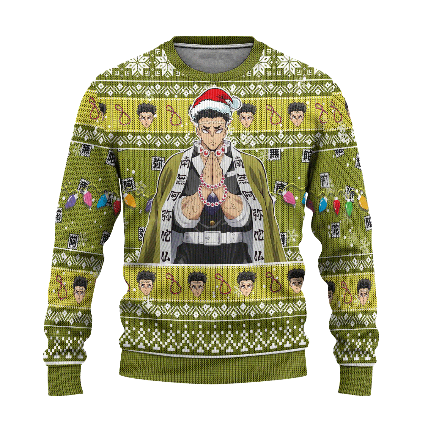 Demon Slayer Gyomei Himejima Anime Ugly Christmas Sweater Xmas Gift