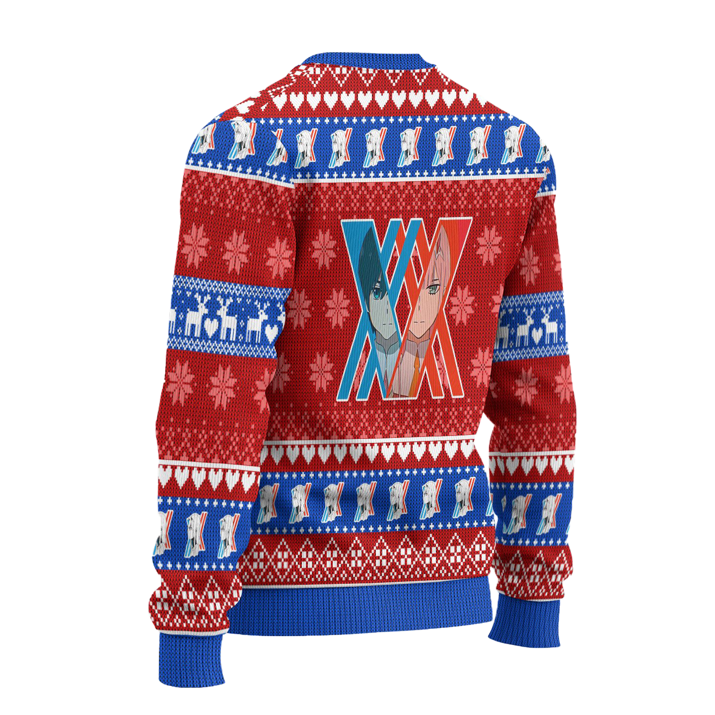 Zero Two Anime Ugly Christmas Sweater Custom Darling In The Franxx Xmas Gift
