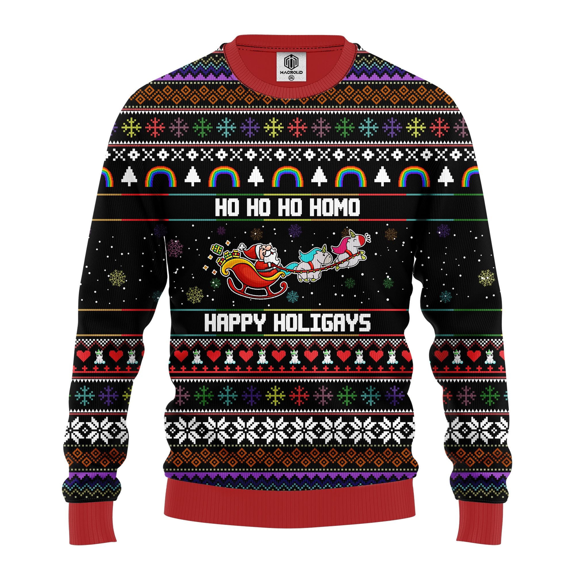 Santa Claus Funny Hohoho Ugly Christmas Sweater Amazing Gift Idea Thanksgiving Gift