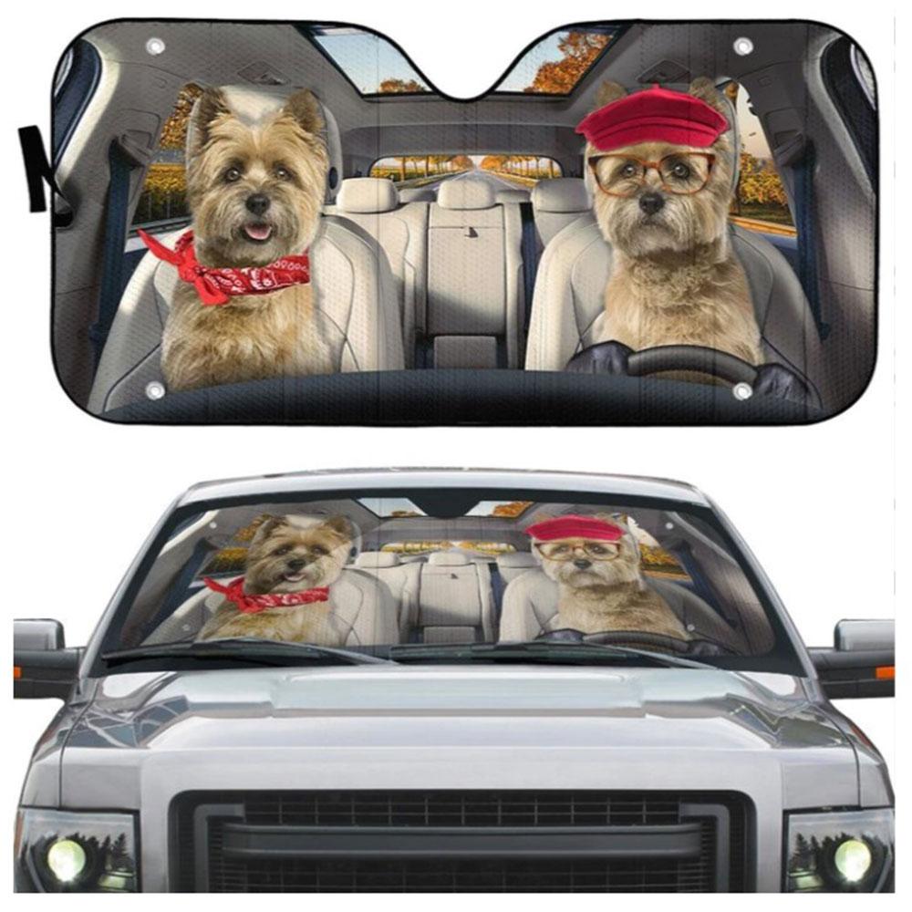 Cairn Terrier Dog Car Auto Sun Shades Windshield Accessories Decor Gift