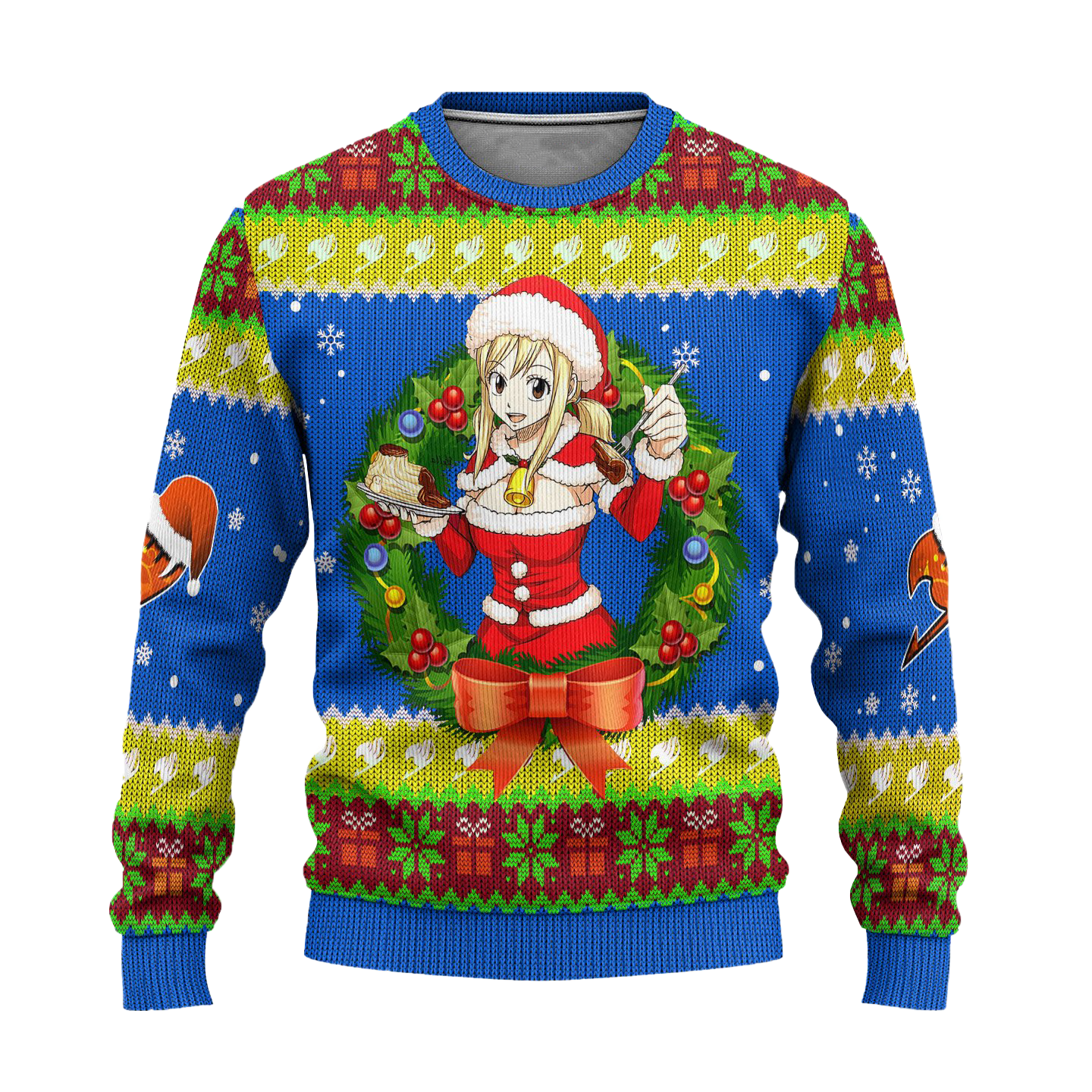 Lucy Heartfilia Anime Ugly Christmas Sweater Custom Fairy Tail Xmas Gift
