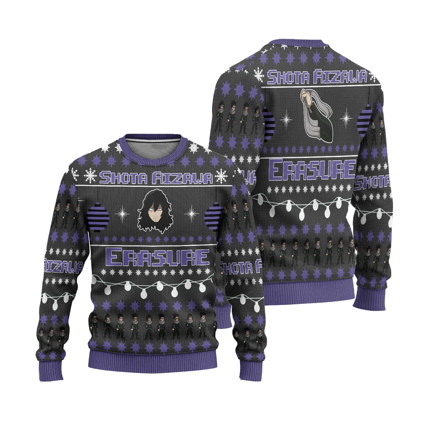 Shota Aizawa Anime Ugly Christmas Sweater Custom My Hero Academia Xmas Gift