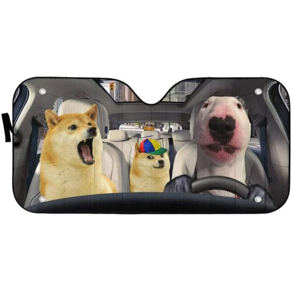 Doge Meme Custom Car Auto Sun Shades Windshield Accessories Decor Gift