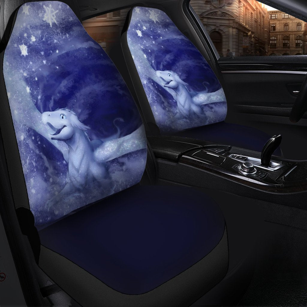 Snowy Dragon Within Snowflake Seat Covers