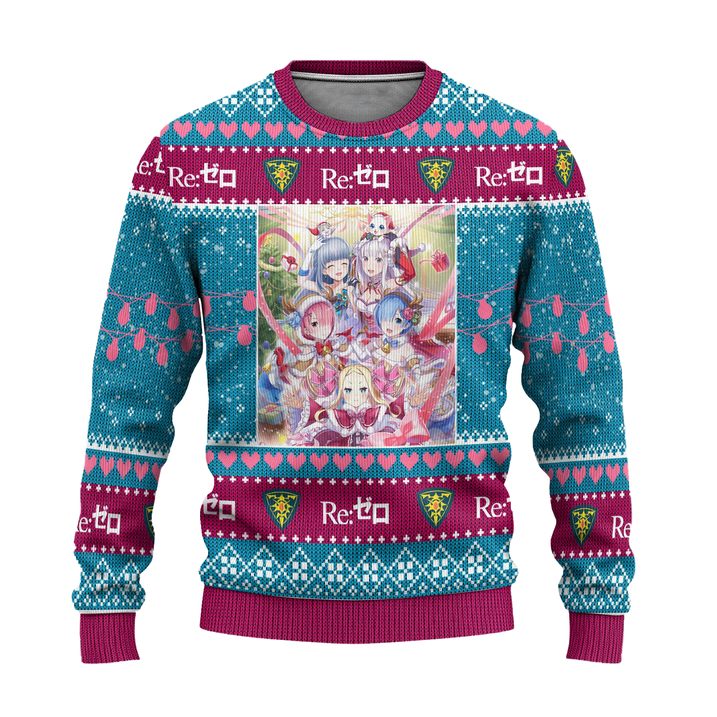 Re Zero Anime Ugly Christmas Sweater Custom Xmas Gift